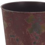 Red Recycled Plastic Indoor Outdoor Round Pot Planter - 7-inch