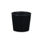 Black Recycled Plastic Indoor Outdoor Round Pot Planter - 6-inch