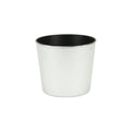 Silver Recycled Plastic Indoor Outdoor Round Pot Planter - 6-inch