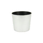 Silver Recycled Plastic Indoor Outdoor Round Pot Planter - 6-inch