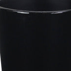 Black Recycled Plastic Indoor Outdoor Round Pot Planter - 5-inch
