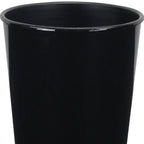 Black Recycled Plastic Indoor Outdoor Round Pot Planter - 5-inch