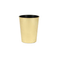 Gold Recycled Plastic Indoor Outdoor Round Pot Planter - 5-inch