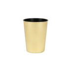 Gold Recycled Plastic Indoor Outdoor Round Pot Planter - 5-inch