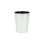 Silver Recycled Plastic Indoor Outdoor Round Pot Planter - 5-inch