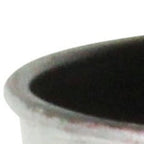 Silver Recycled Plastic Indoor Outdoor Round Pot Planter - 5-inch