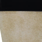 Cream Recycled Plastic Indoor Outdoor Square Pot Planter - 5-inch