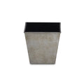 Gray Recycled Plastic Indoor Outdoor Square Pot Planter - 5-inch