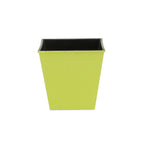 Lime Green Recycled Plastic Indoor Outdoor Square Pot Planter - 5-inch