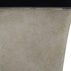 Gray Recycled Plastic Indoor Outdoor Square Pot Planter - 7-inch