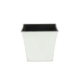 Silver Recycled Plastic Indoor Outdoor Square Pot Planter - 7-inch