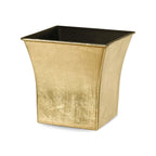 Gold Recycled Plastic Indoor Outdoor Square Pot Planter - 7-inch