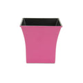 Hot Pink Recycled Plastic Indoor Outdoor Square Pot Planter - 7-inch