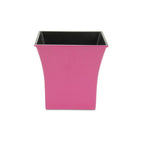 Hot Pink Recycled Plastic Indoor Outdoor Square Pot Planter - 7-inch