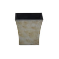Gray Recycled Plastic Indoor Outdoor Square Pot Planter - 7-inch