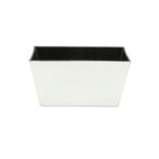 Silver Recycled Plastic Indoor Outdoor Rectangular Planter Box - 8-inch