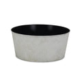 Cream Recycled Plastic Indoor Outdoor Round Pot Planter - 12-inch