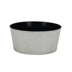 Cream Recycled Plastic Indoor Outdoor Round Pot Planter - 12-inch