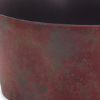 Red Recycled Plastic Indoor Outdoor Round Pot Planter - 12-inch