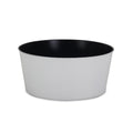 White Recycled Plastic Indoor Outdoor Round Pot Planter - 12-inch