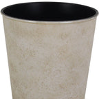 Cream Recycled Plastic Indoor Outdoor Round Pot Planter - 5-inch