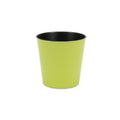 Lime Green Recycled Plastic Indoor Outdoor Round Pot Planter - 5-inch