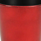 Red Recycled Plastic Indoor Outdoor Round Pot Planter - 5-inch