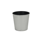 Silver Recycled Plastic Indoor Outdoor Round Pot Planter - 5-inch