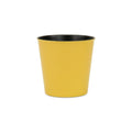 Yellow Recycled Plastic Indoor Outdoor Round Pot Planter - 5-inch