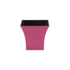 Hot Pink Recycled Plastic Indoor Outdoor Square Pot Planter - 5-inch