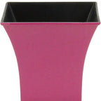 Hot Pink Recycled Plastic Indoor Outdoor Square Pot Planter - 5-inch