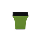 Lime Green Recycled Plastic Indoor Outdoor Square Pot Planter - 5-inch