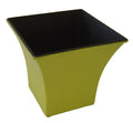 Yellow Recycled Plastic Indoor Outdoor Square Pot Planter - 5-inch