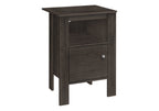 Brown Wood Nightstand - 24-inch