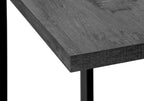 Black Distressed Wood and Iron End Table - 25-inch