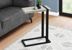 Black Distressed Wood and Iron End Table - 25-inch