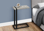 Black Distressed Wood and Iron End Table - 25-inch