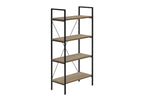Taupe Metal Four Tier Etagere Bookcase - 48-inch