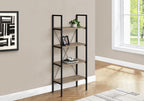 Taupe Metal Four Tier Etagere Bookcase - 48-inch