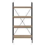 Taupe Metal Four Tier Etagere Bookcase - 48-inch