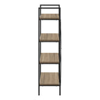Taupe Metal Four Tier Etagere Bookcase - 48-inch