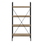 Taupe Metal Four Tier Etagere Bookcase - 48-inch