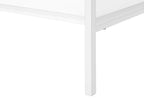 White Metal and Wood Four Tier Etagere Bookcase - 48-inch