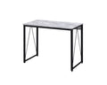 Antiqued White and Black Writing Desk - 35-inch