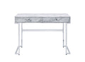White Writing Desk with Two Drawers - 42-inch