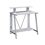 Antiqued White Writing Desk - 32-inch