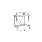 Antiqued White Writing Desk - 32-inch