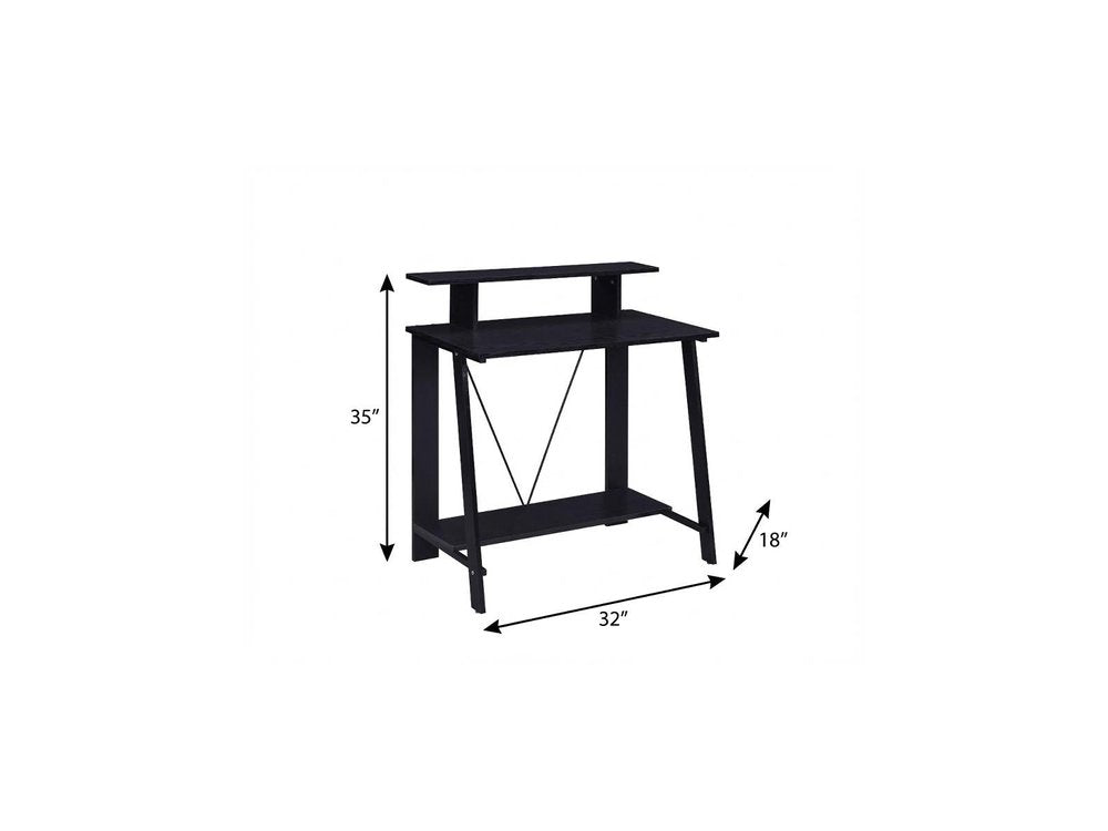Black Writing Desk - 32-inch
