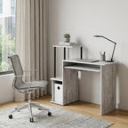 Antiqued White Computer Desk - 37-inch