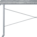 Gray and Black Writing Desk - 47-inch